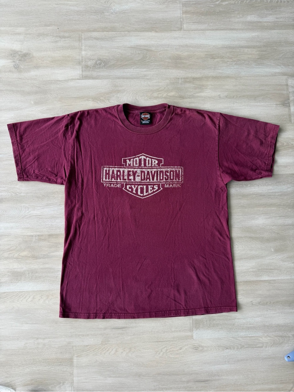 Harley-Davidson Men's Burgundy Graphic Short Sleeve Tee